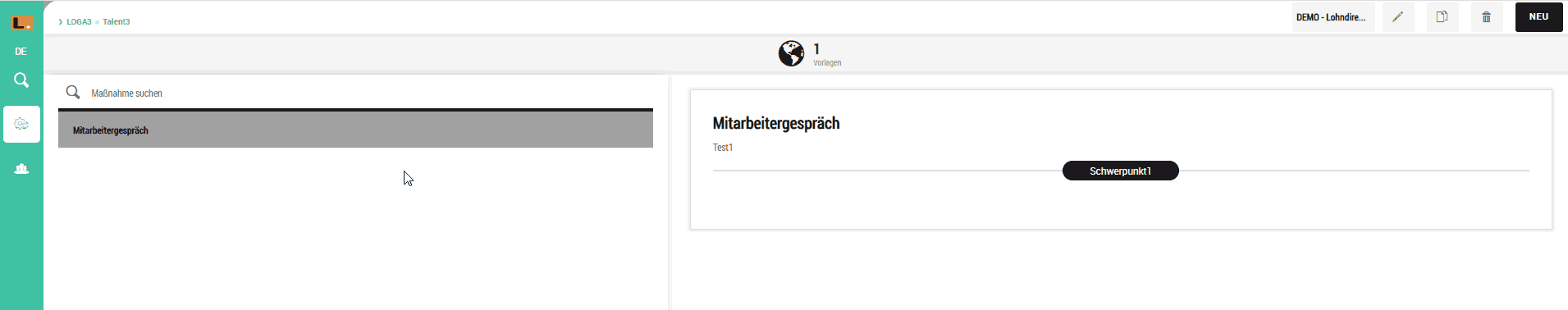 Stellenverteilung im Stellenplan in Loga