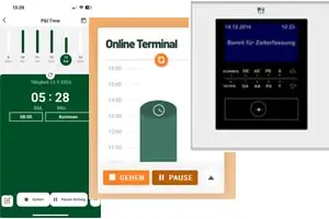 Flexible Zeiterfassung: Online, per App oder Terminal
