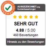 Ausgezeichnet.org Kundenbewertung 'SEHR GUT'